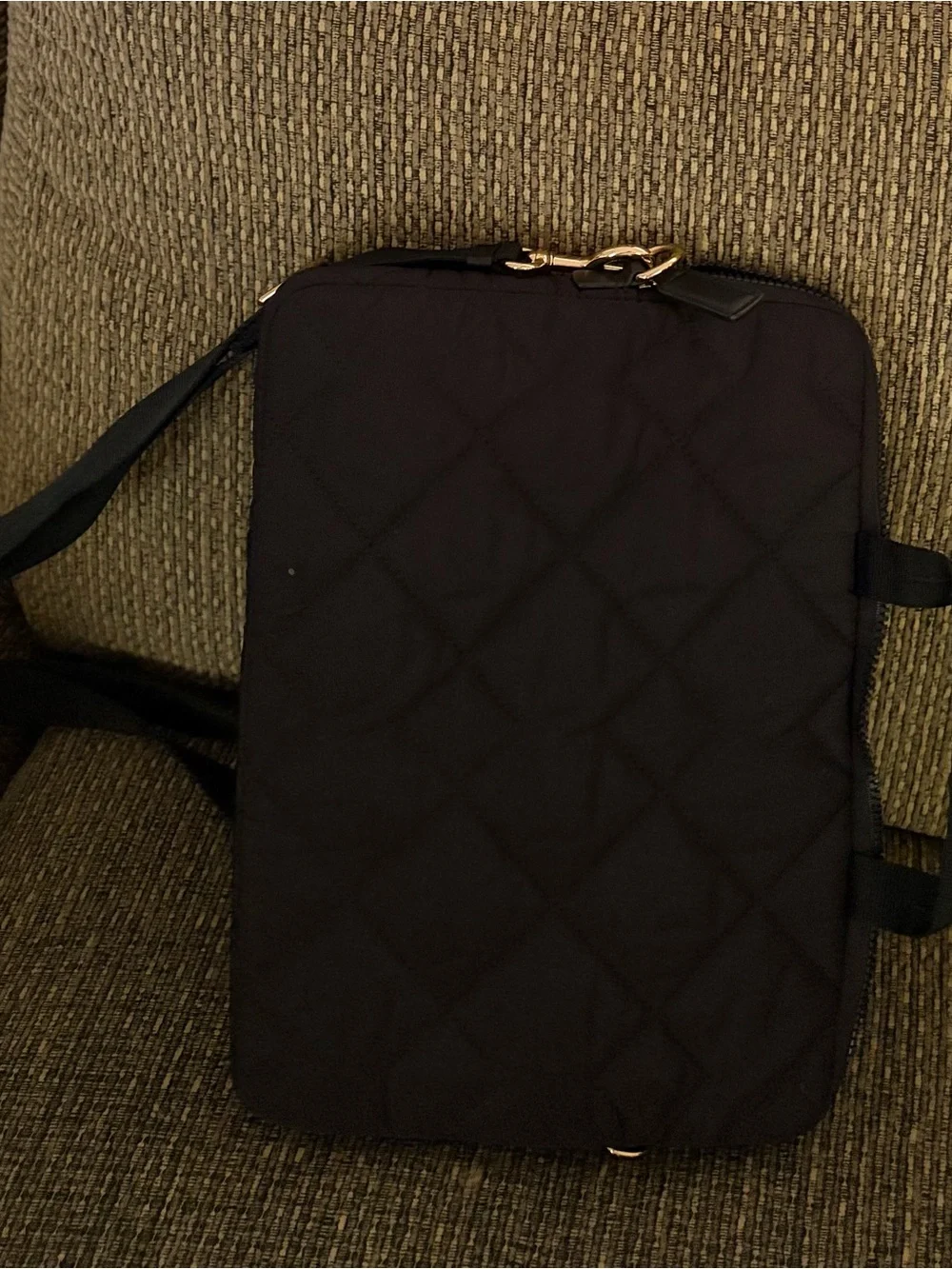 Marc Jacobs Black Quilted Laptop Brief